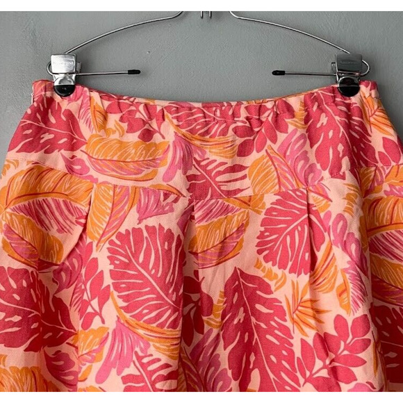 Mirror Image Womens Size Large Tropical Floral Skirt Swing Full Vacation Resort - Picture 5 of 10